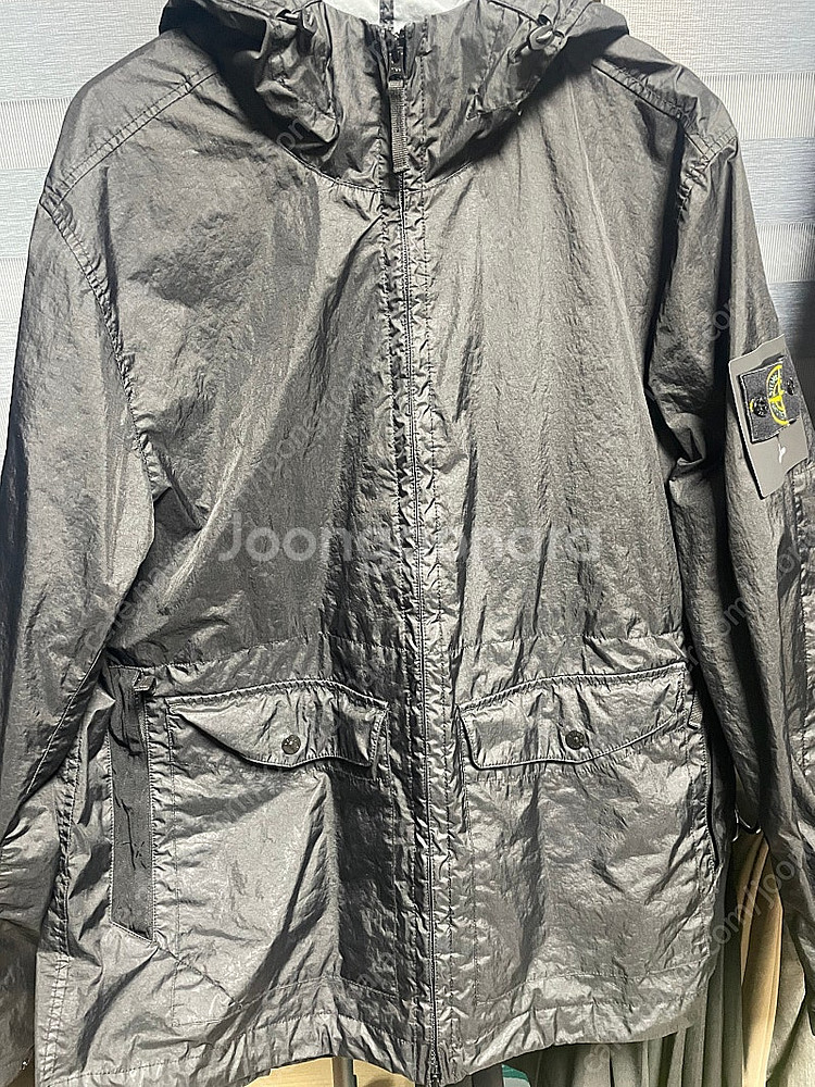 스톤아일랜드 멤브라나 블랙 XL 새상품(바람막이)--0