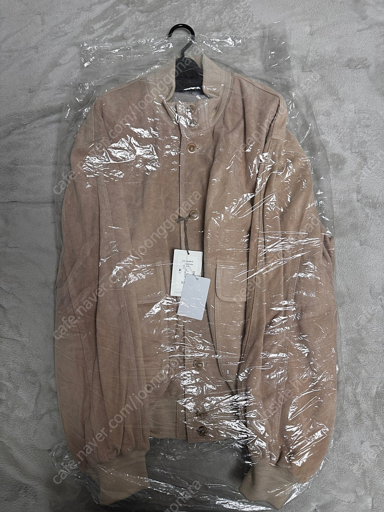 [3]헤릴 램 스웨이드 블루종 베이지 이미지