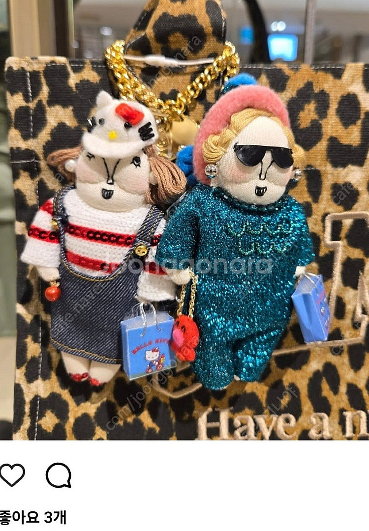 MUVEIL 뮤베일 뮤베르 산리오 키티 그랜드마 키링 새제품 랑방 타임 마인 한섬--0