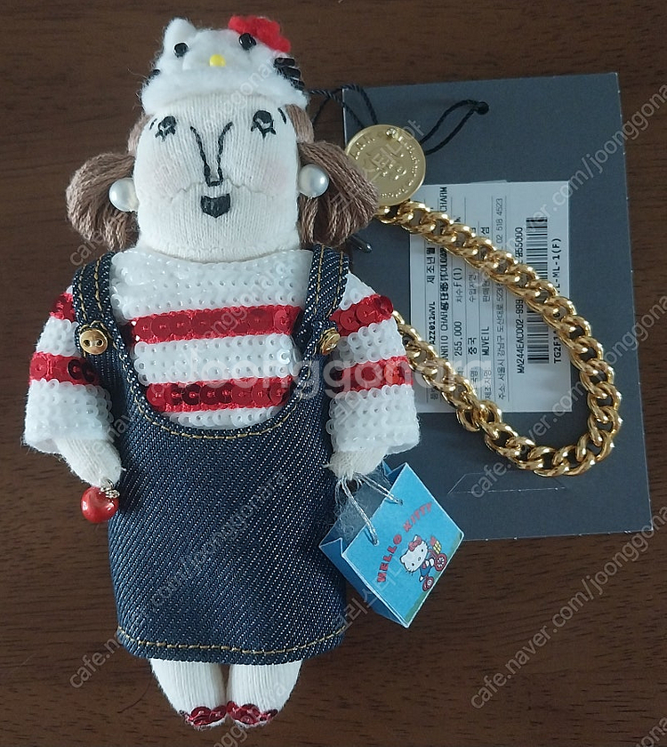 MUVEIL 뮤베일 뮤베르 산리오 키티 그랜드마 키링 새제품 랑방 타임 마인 한섬--6