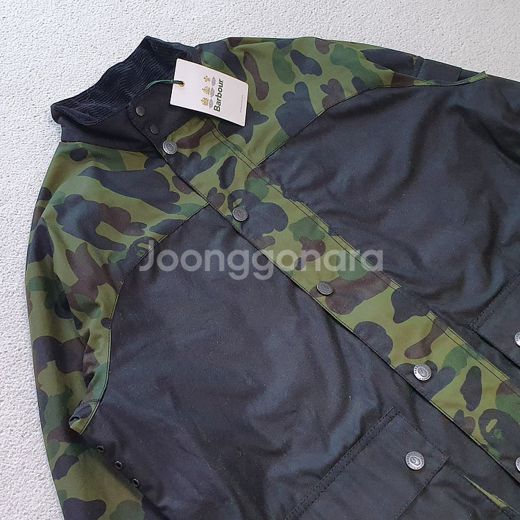바버 X Bape 베이프 Rain Waxer L 자켓 ...--1