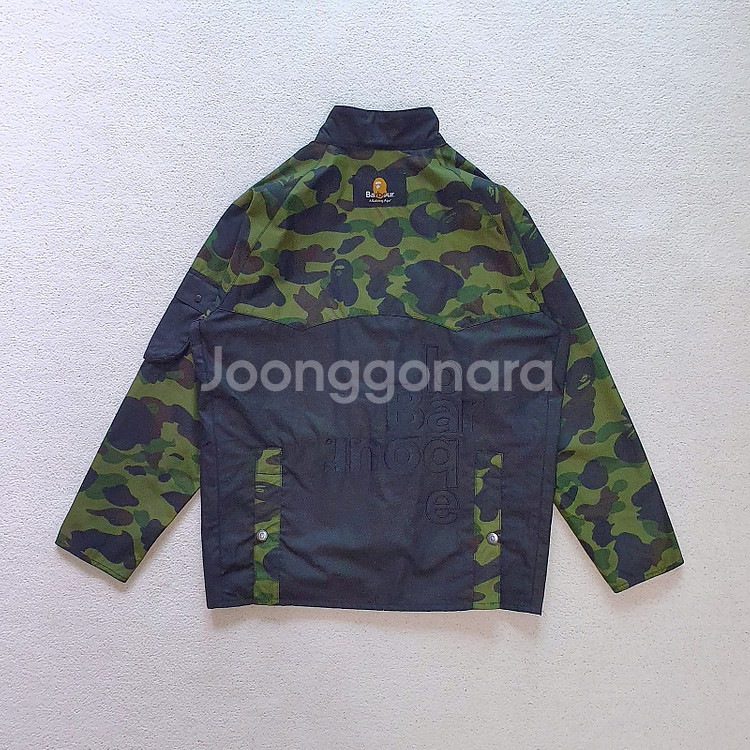 바버 X Bape 베이프 Rain Waxer L 자켓 ...--6