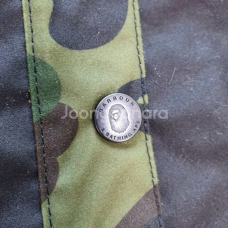 바버 X Bape 베이프 Rain Waxer L 자켓 ...--9