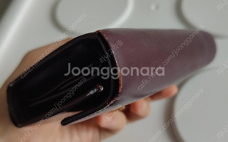 [중고] 더블엠 밀라노 가죽 지갑 자주 와WI인색--5