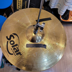 사비안 솔라 연습용 하이햇 14인치와 스탠드 sabian solar hihat.
