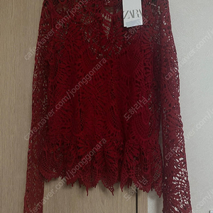미사용)ZARA 자라 레이스 블라우스