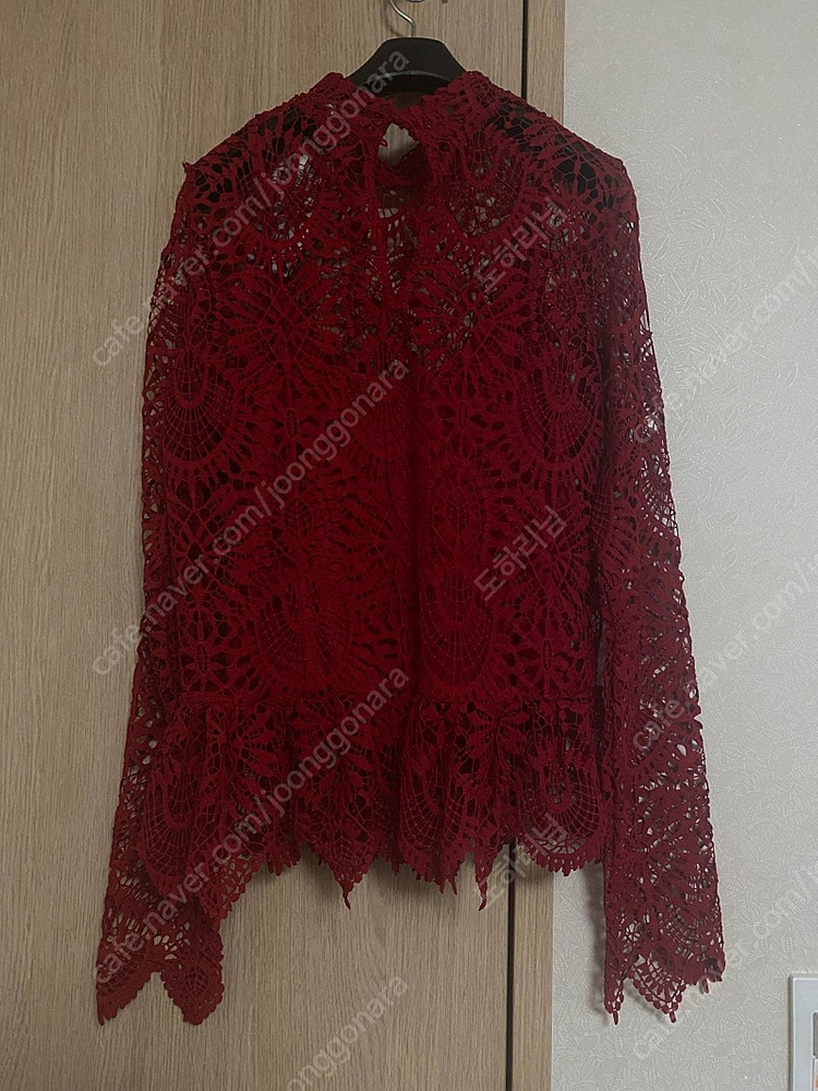 미사용)ZARA 자라 레이스 블라우스 이미지