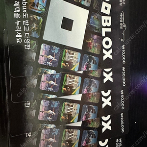 로블록스 기프트카드 판매합니다/1만,3만.5만.20만.1만~20만/남아있습니다.