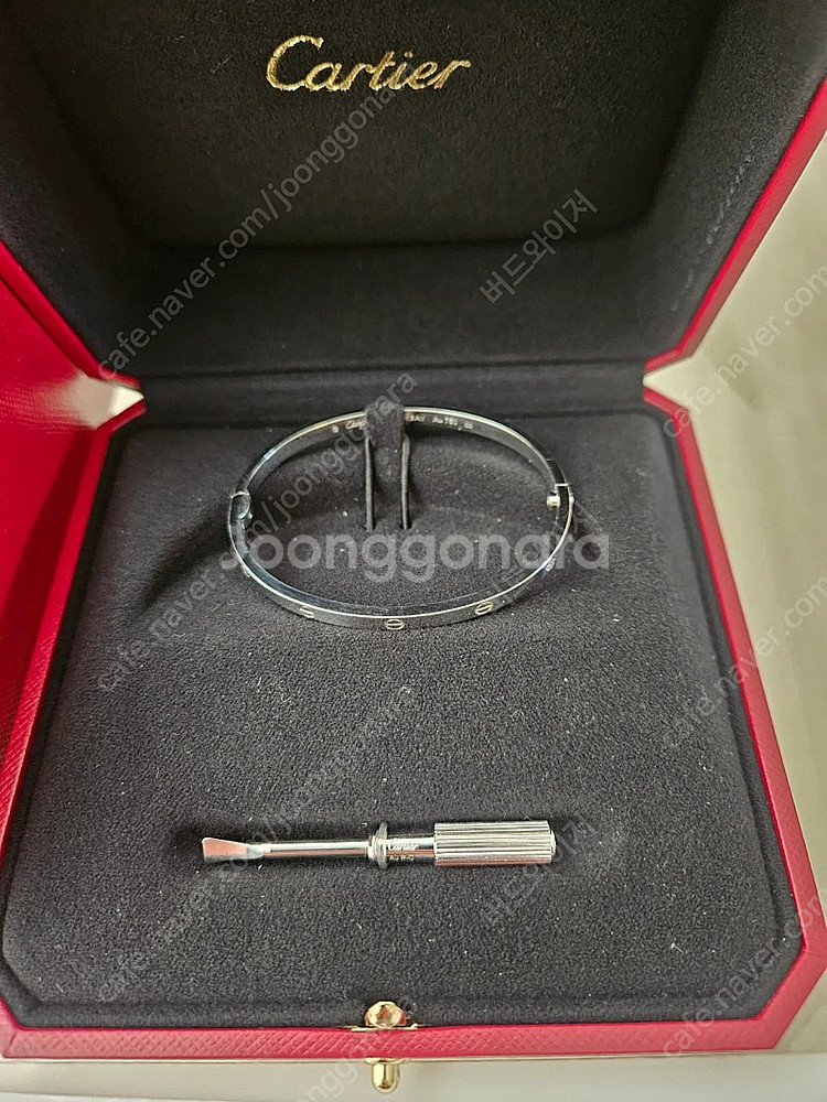 까르띠에 러브팔찌 화이트 16 (24년식,공홈구매)--0