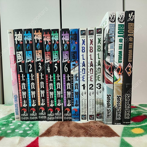(만화) 라이오트 (1~3, 대여점, 미완) 외 3종 [시키 사토시] (총 14권, 2종 제외 완결)
