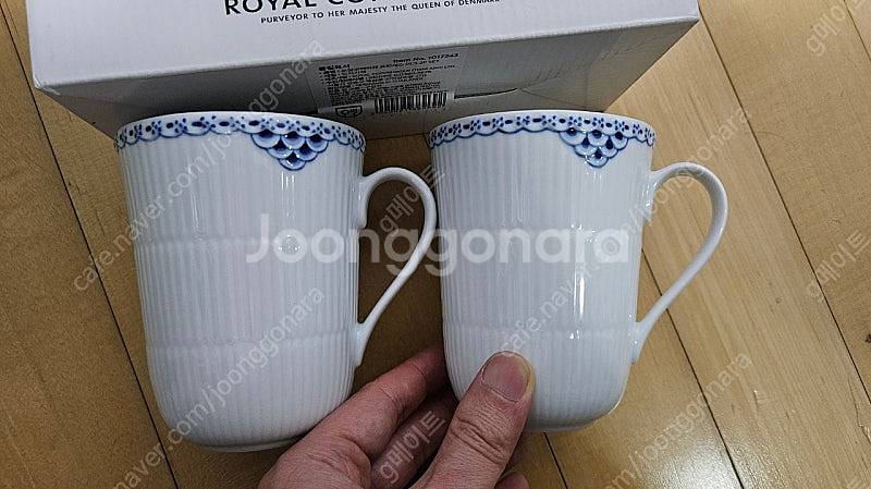 [새제품] 로얄코펜하겐 프린세스 330ml 머그컵 2P...--0