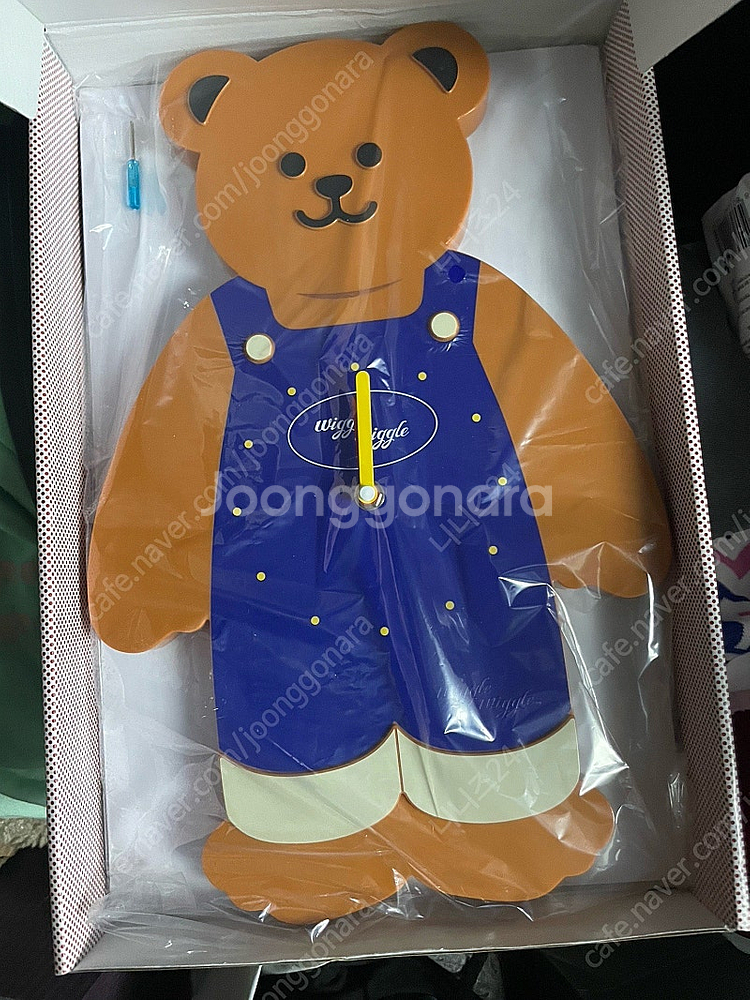 위글위글 곰돌이 벽시계 판매합니다--0