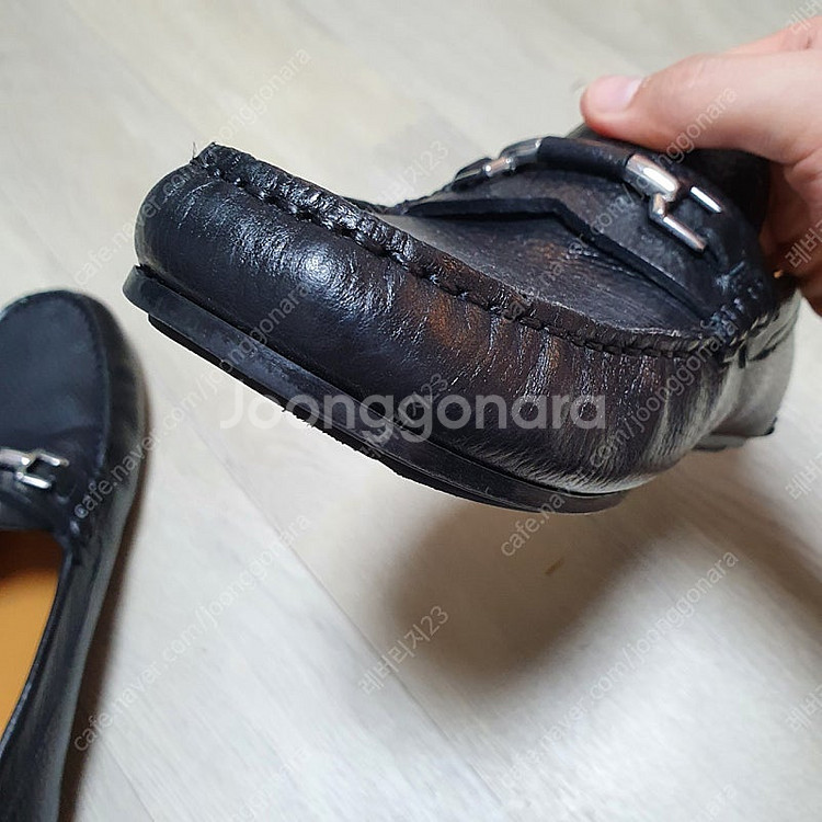 자라 가죽 드라이빙슈즈 블랙 280mm 1회 착용--4
