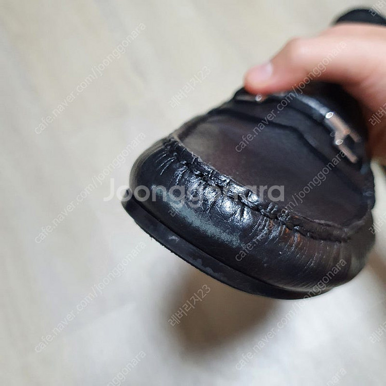 자라 가죽 드라이빙슈즈 블랙 280mm 1회 착용--5