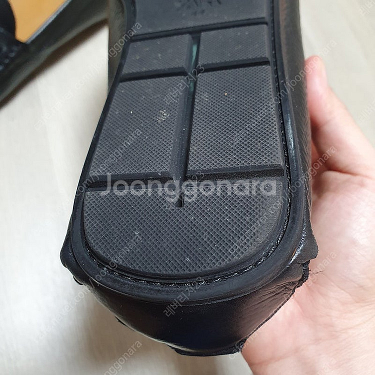 자라 가죽 드라이빙슈즈 블랙 280mm 1회 착용--7