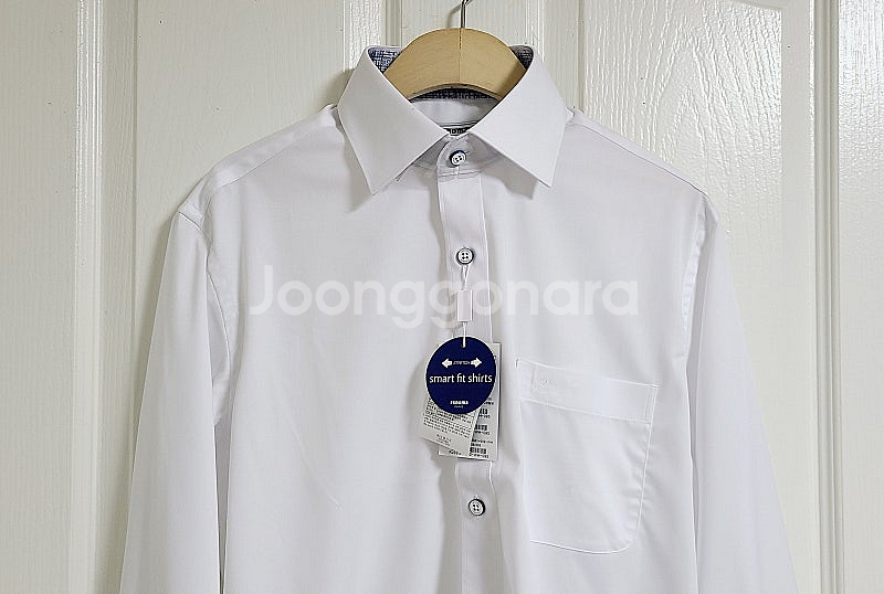 [새상품] 레노마 스마트핏 화이트 남성 긴팔 셔츠(95)--1