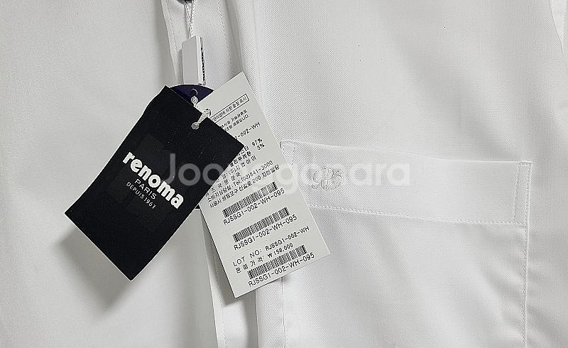 [새상품] 레노마 스마트핏 화이트 남성 긴팔 셔츠(95)--3