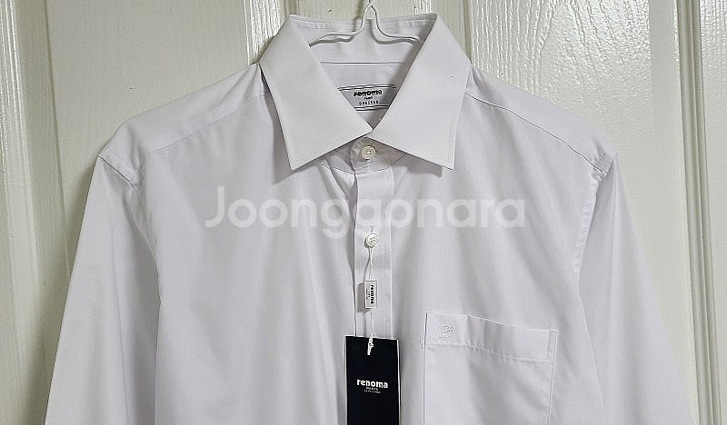 [새상품] 레노마 데일리 화이트 남성 긴팔 셔츠(95)--1