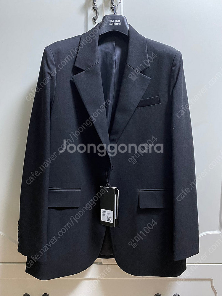 (새상품)무신사 우먼즈 오버사이즈 블레이저 블랙 xs--0