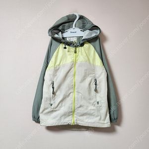 130사이즈 프리미즈 그레이노랑아이보리 바람막이 자켓