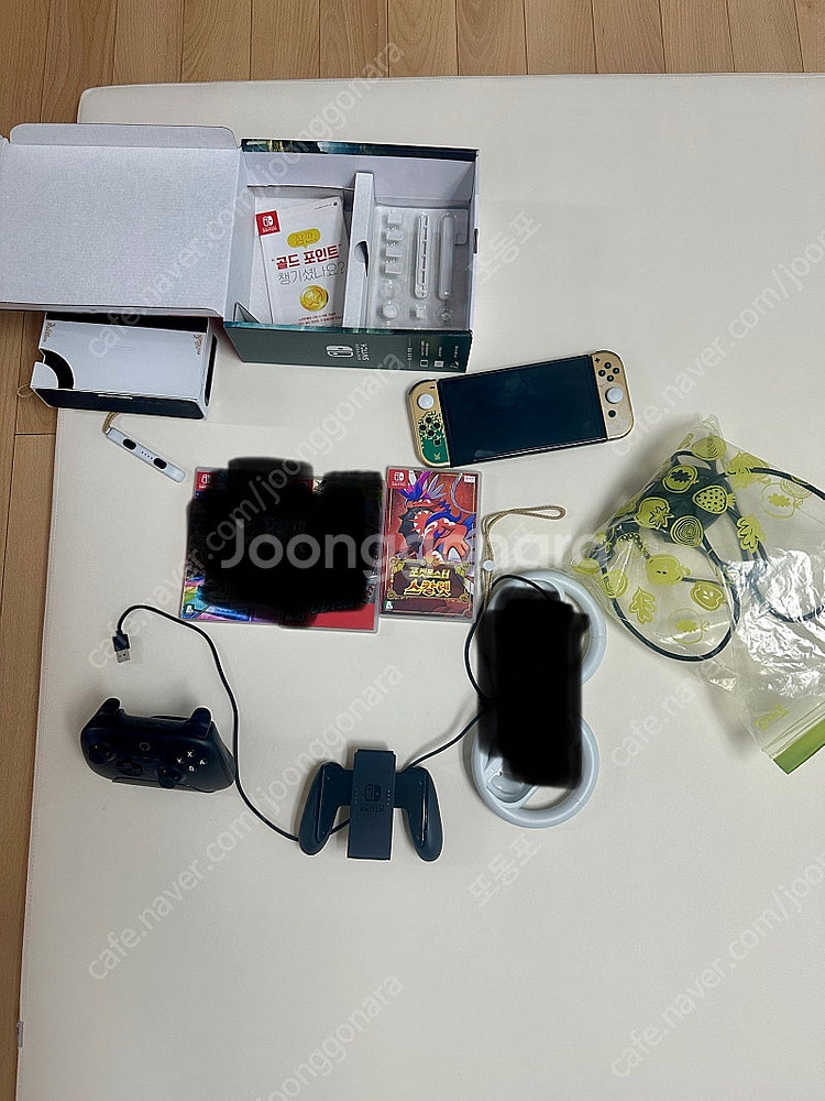 닌텐도oled 젤다에디션 판매합니다(풀구성)--0