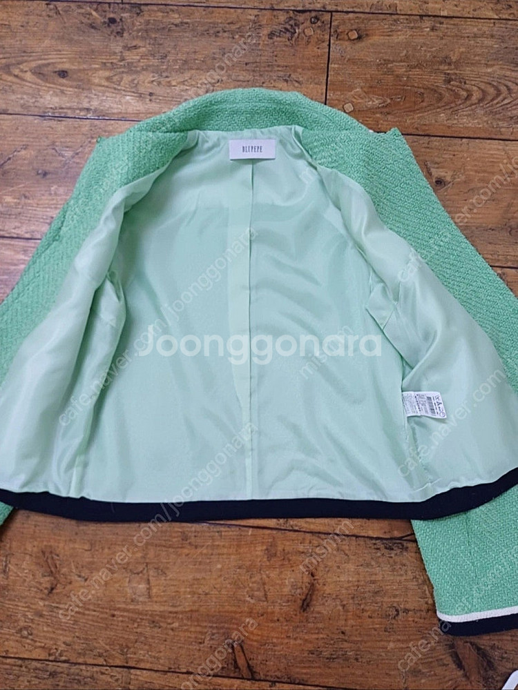 블루페페 트위드 봄쟈켓(새상품급)--4