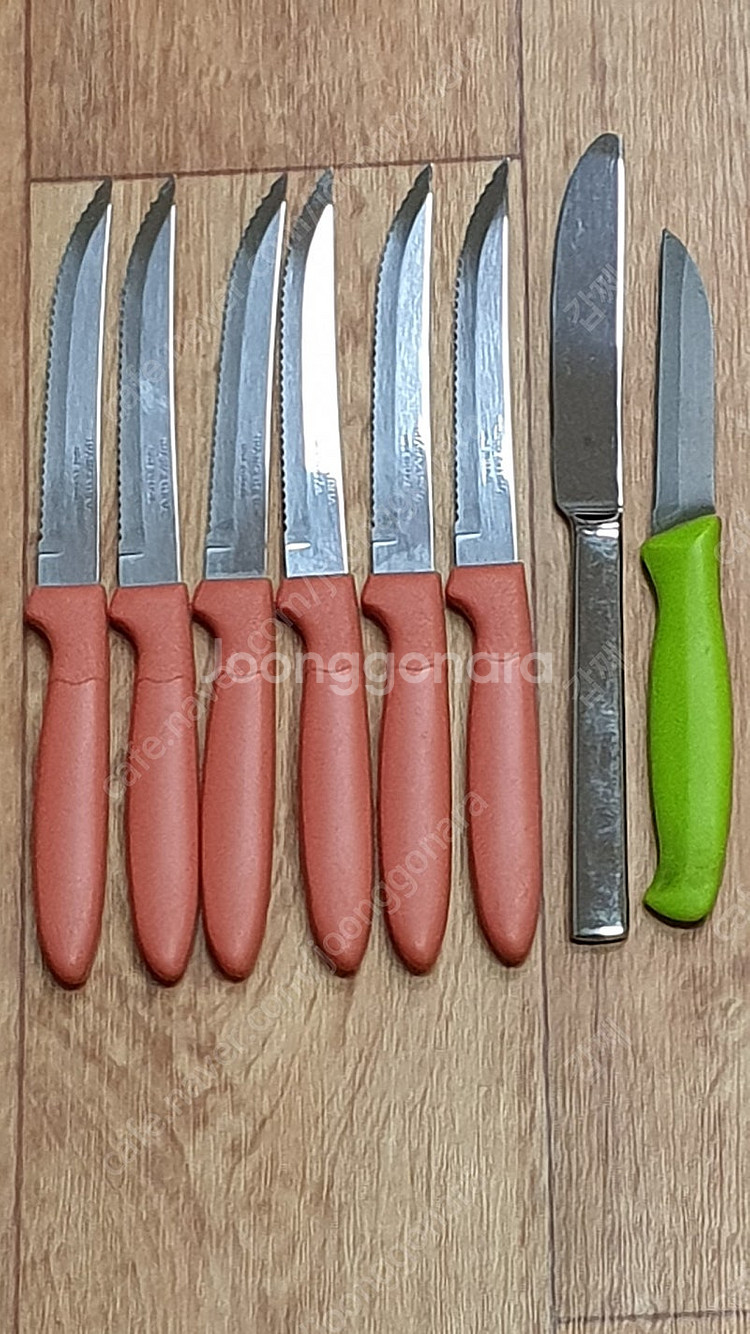 브라질산 과도 6개및 독일제 나이프2개--0