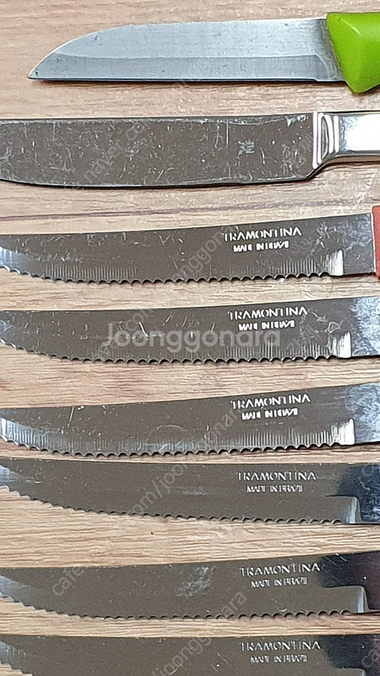 브라질산 과도 6개및 독일제 나이프2개--1