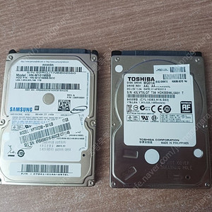 노트북용 HDD 2.5인치 1TB 2개