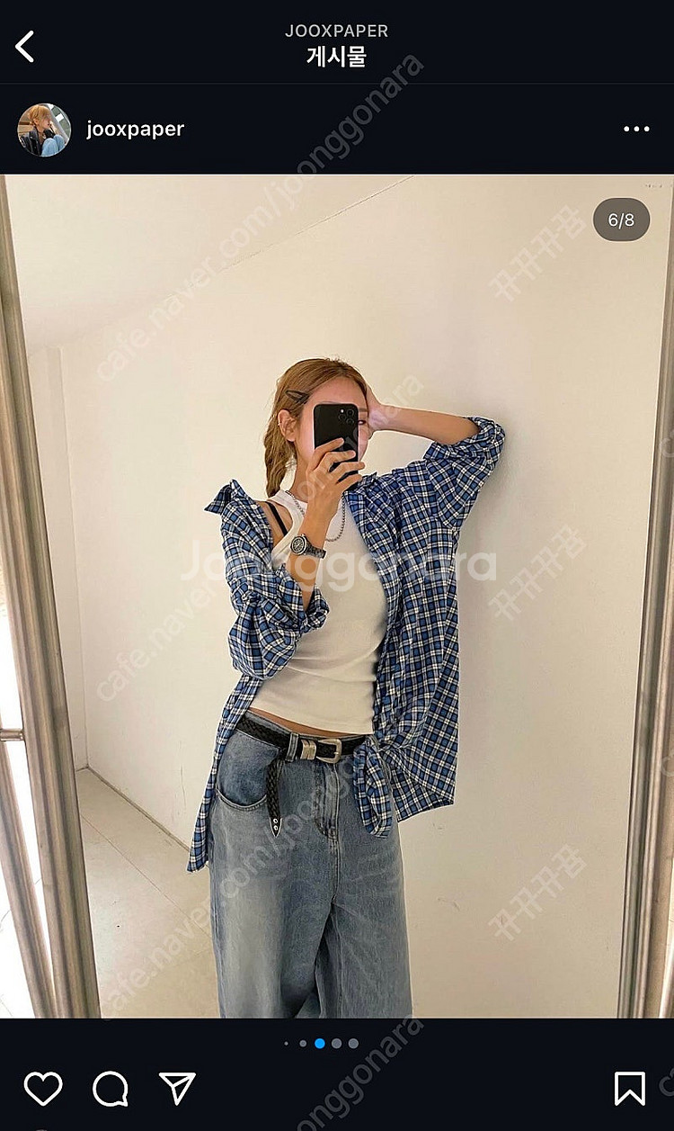 세컨드페이퍼 와이드데님 S--2