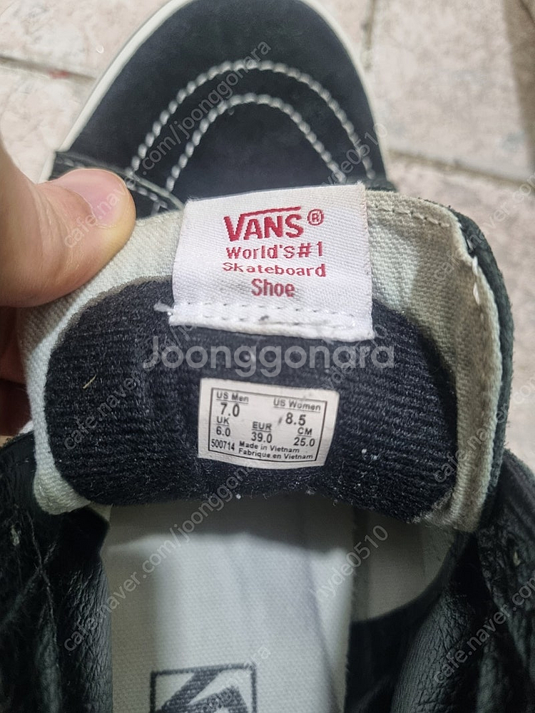 반스 스케이트보드 하이 운동화 250--5