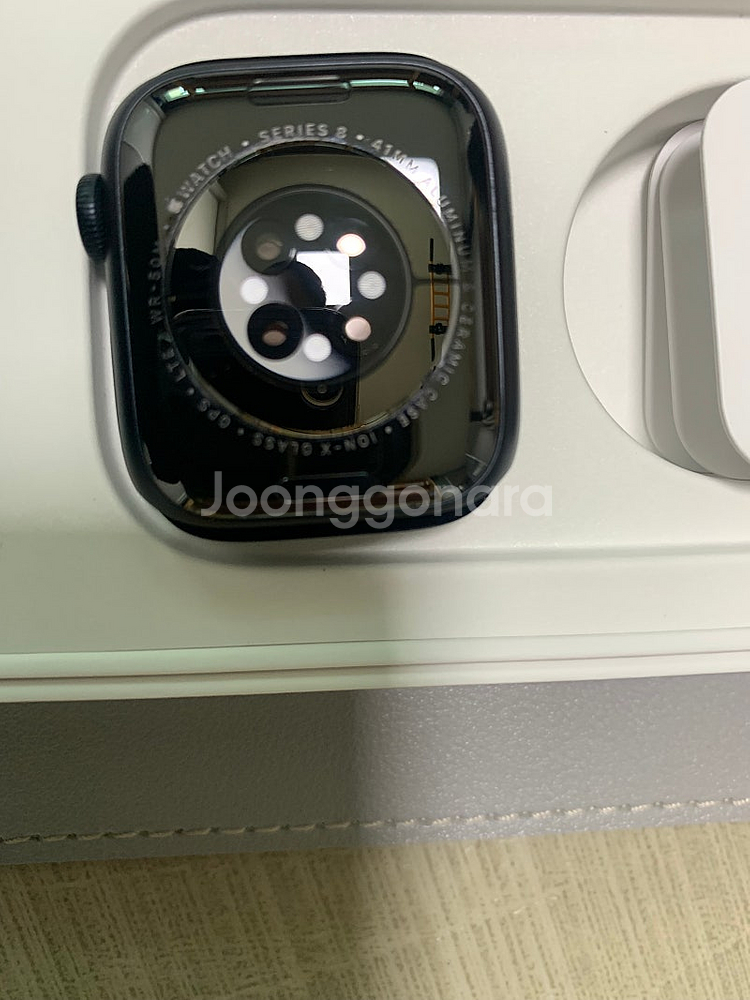 애플워치8 알루미늄 (미드나이트) 41mm GPS+셀룰...--2