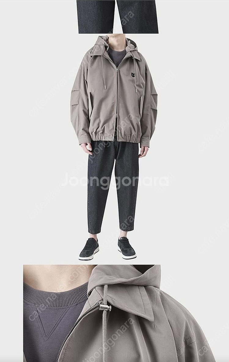 송지오 지제로 팬서 후드 디터쳐블 돌먼 점퍼 (46사이...--0