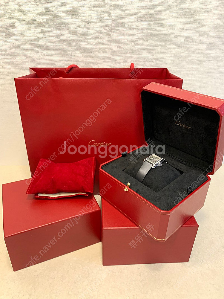 까르띠에 탱크 머스트 스몰 다이아--0
