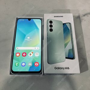 갤럭시 A16 그린 128기가 자급제 미사용 새거 21만원 판매합니다