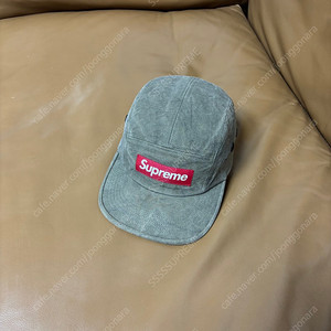 Supreme 슈프림 스톤워시드 올리브 카키 캠프캡 모자 (Stone Washed Olive Khaki)