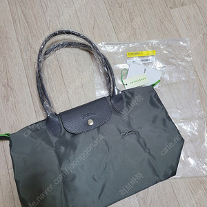 LONGCHAMP 롱샴 숄더백 르플리아쥬 그린 그라파이트그레이 미디움