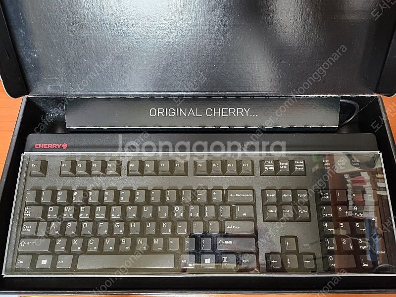 체리 오리지널 기계식 키보드 G80-3494L(적축/블...--1