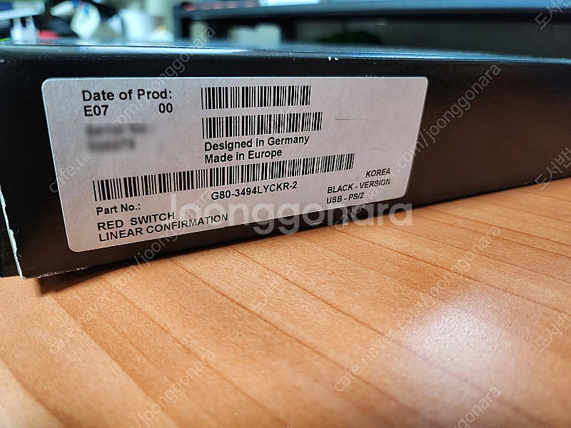 체리 오리지널 기계식 키보드 G80-3494L(적축/블...--5