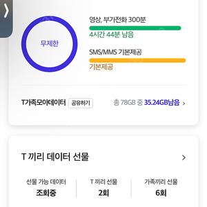 skt 데이터 2기가
