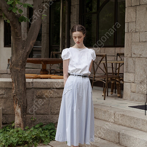 새상품) 플로움 positano skirt L