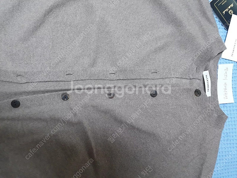 더캐시미어 캐시미어100 투웨이 니트 가디건 토프85--4