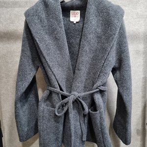 여성 55~66 릴리오 오일릴리 폭스 울 숄카라 니트 코트