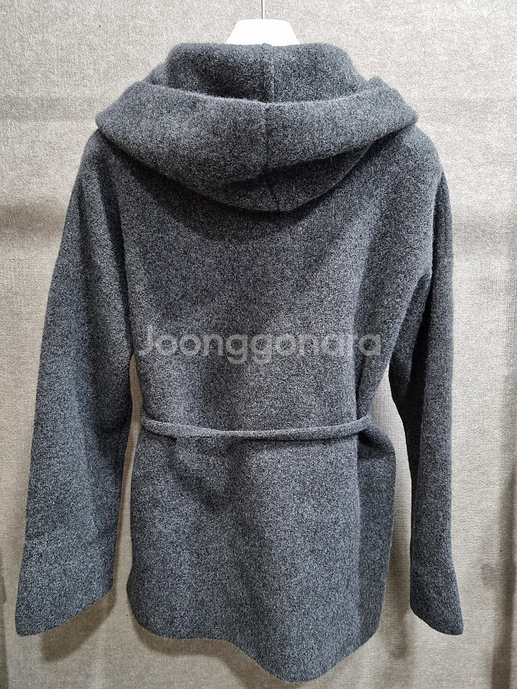 여성 55~66 릴리오 오일릴리 폭스 울 숄카라 니트 코트--1