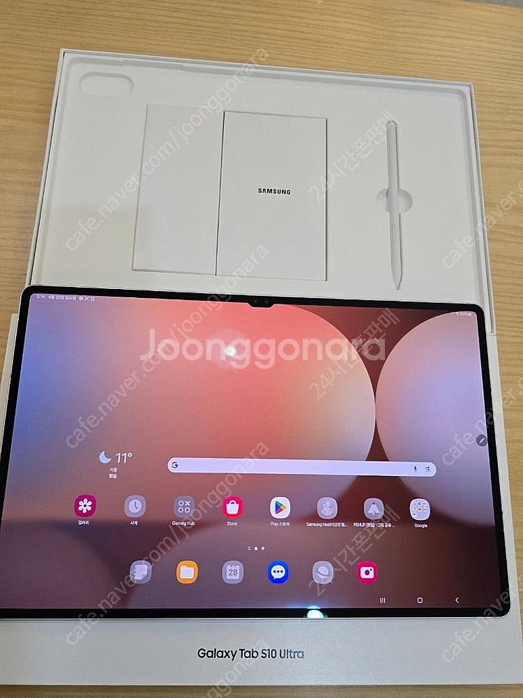 갤럭시탭s10울트라512gb실버 wifi단순개봉미사용판...--1