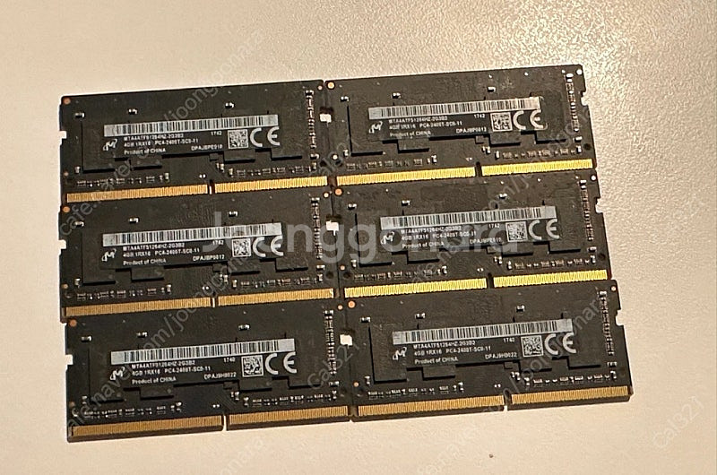 DDR4 램 (노트북용, 데스크탑용) 여러개--0
