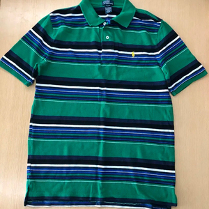 XL(18-20)160-170사이즈 폴로단가라 카라반팔티셔츠 정품 그린