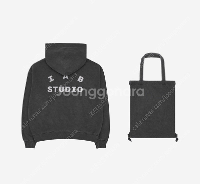 아이엡 시튜디오 피그먼트 후드& 색 블랙 XL--0