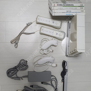 wii 2인세트, 게임CD 4장 및 발란스 보드 등 전체