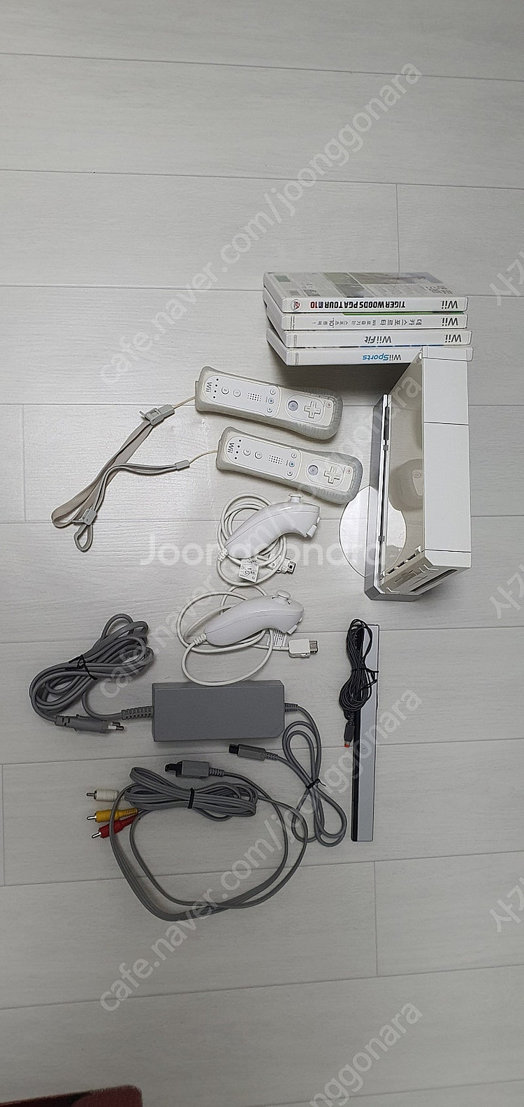 wii 2인세트, 게임CD 4장 및 발란스 보드 등 전...--1
